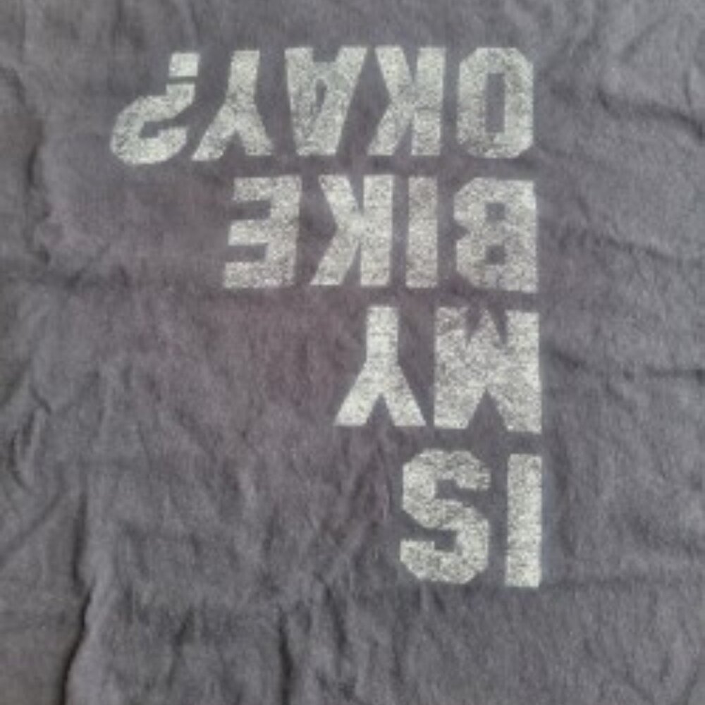Is My Bike Ok? Novelty Men's T-shirt Size Medium
